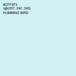 #CFF2F3 - Humming Bird Color Image